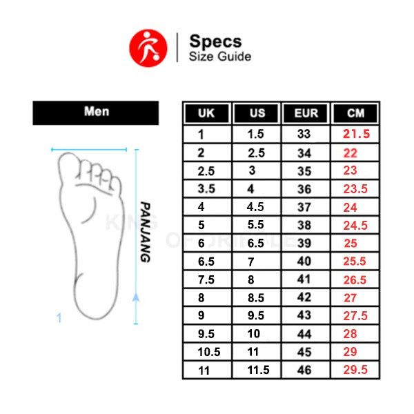 Sepatu Futsal Anak Specs Acc Lightspeed 4 JR IN 402335 Original BNIB