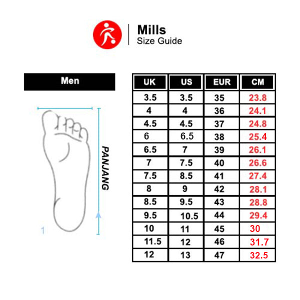 Sepatu Running/Lari Mills Treximo Omega 9100108 Original BNIB