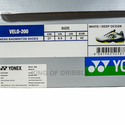 KING OF DRIBBLE Sepatu Badminton/Bulu Tangkis Yonex Velo 200 VELO-WDO Original