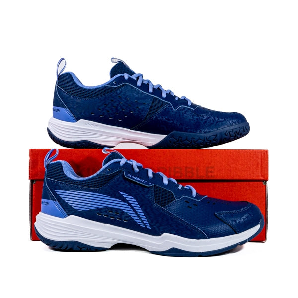 KING OF DRIBBLE Sepatu Badminton/Bulu Tangkis Li-Ning Almighty V AYTT001-1 Original