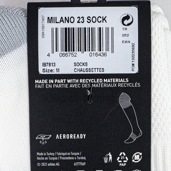 KING OF DRIBBLE Kaos Kaki Futsal/Bola Adidas Milano 23 Sock IB7813 Original