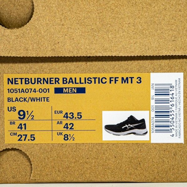 Sepatu Volley Asics Netburner Ballistic FF MT 3 1051A074-001 Original BNIB