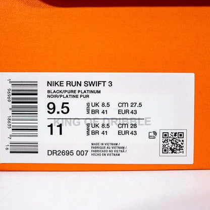 Sepatu Running/Lari Nike Run Swift 3 DR2695-007 Original BNIB