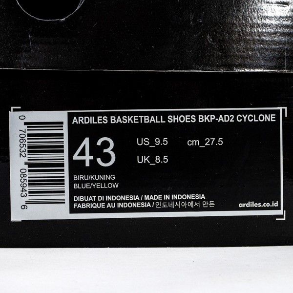 Sepatu Basket Ardiles BKP-AD2 Cyclone BKP-AD2CYCLONEBK Original BNIB