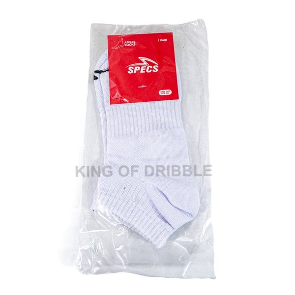 Kaos kaki Specs Division Ankle Socks White 904216 Original BNWT