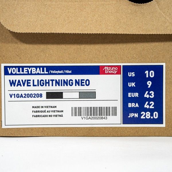 Sepatu Volley Mizuno Wave Lightning Neo Black V1GA200208 Original BNIB