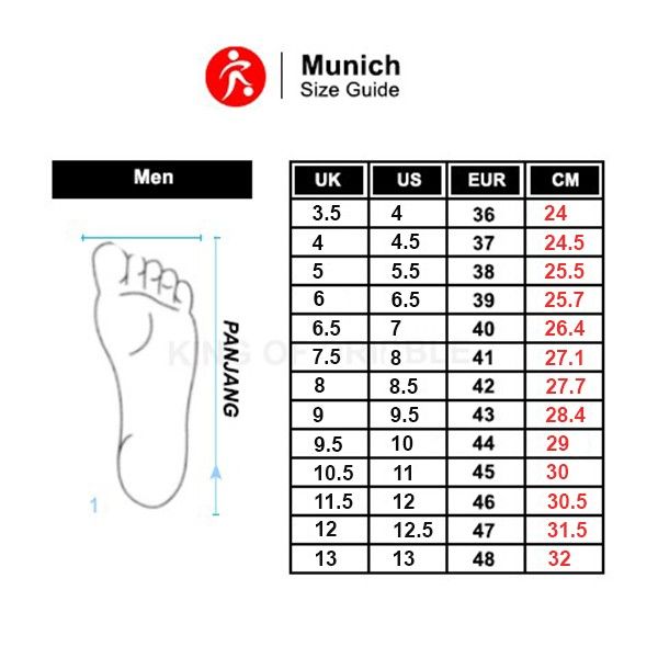 Sepatu Futsal Munich Continental V2 45 4104045 Original BNIB