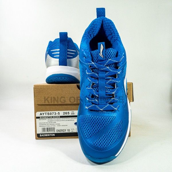 KING OF DRIBBLE Sepatu Badminton/Bulu Tangkis Li-ning Energy 10 AYTS073-5 Original