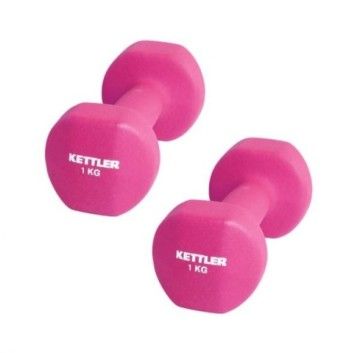 Barbel Kettler Neoprene Dumbell (2Kg/Pairs) Pink 701-000 / 002002056 Original BNIB