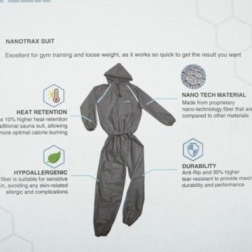 Baju Sauna Kettler Nanotrax Sauna Suit (UK M) 511-020 / 002002100 Original BNWT