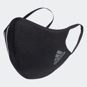 Masker Adidas Face Cover 3S Black HF7045 Original BNWT