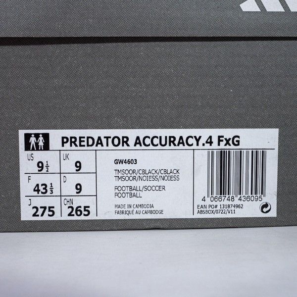 Sepatu Bola Adidas Predator Accuracy .4 FxG GW4603 Original BNIB