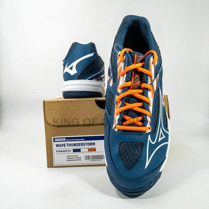 KING OF DRIBBLE Sepatu Volley Mizuno Wave Thunderstorm V1GA222121 Original