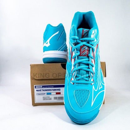 Sepatu Volley Mizuno Wave Thunderstorm MID V1GA222659 Original BNIB