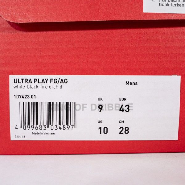 Sepatu Bola Puma Ultra Play FG/AG 107423-01 Original BNIB