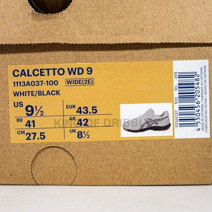 Sepatu Futsal Asics Calcetto WD 9 Wide 1113A037-100 Original BNIB