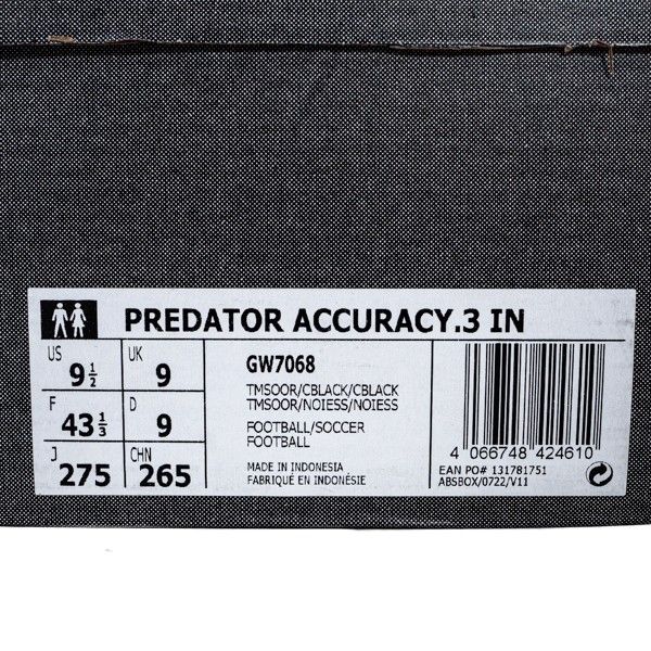 Sepatu Futsal Adidas Predator Accuracy .3 IN GW7068 Original BNIB