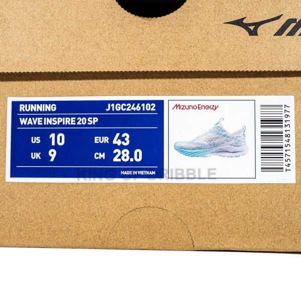 KING OF DRIBBLE Sepatu Running/Lari Mizuno Wave Inspire 20 SP J1GC246102 Original