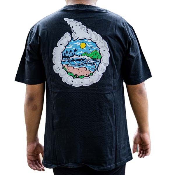Kaos Ortuseight Paradise T-Shirt Black 23010110 Original BNWT