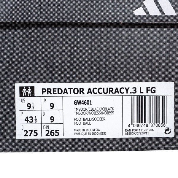 Sepatu Bola Adidas Predator Accuracy .3 L FG GW4601 Original BNIB