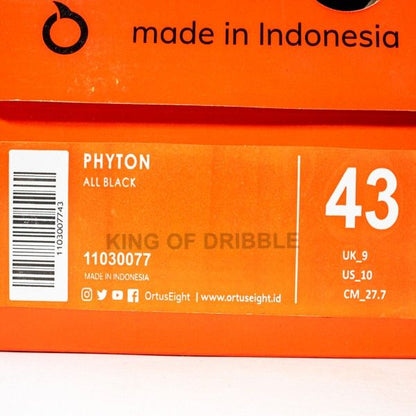 Sepatu Lari/Running Ortuseight Phyton All Black 11030077 Original BNIB
