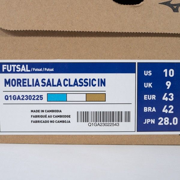 KING OF DRIBBLE Sepatu Futsal Mizuno Morelia Sala Classic IN Q1GA230225 Original