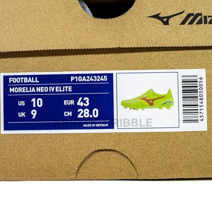 KING OF DRIBBLE Sepatu Bola Mizuno Morelia Neo IV Elite P1GA243245 Original