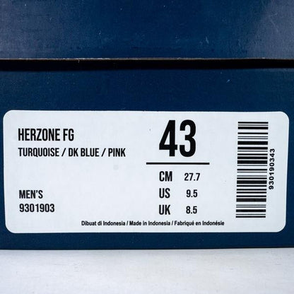 Sepatu Bola Mills Herzone FG Turquoise 9301903 Original BNIB