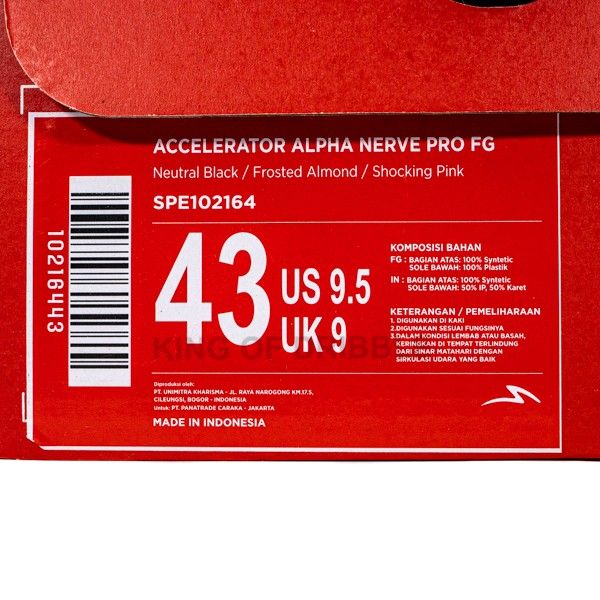 Sepatu Bola Specs Acc Alpha Nerve Pro FG 102164 Original BNIB