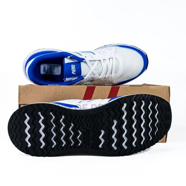 Sepatu Casual Piero Rusher White Blue P21041 Original BNIB