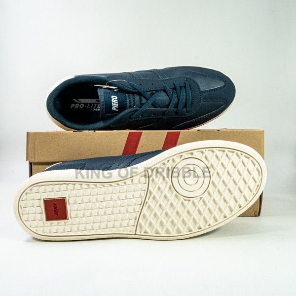 Sepatu Skate Piero London Navy Off White P10875 Original BNIB