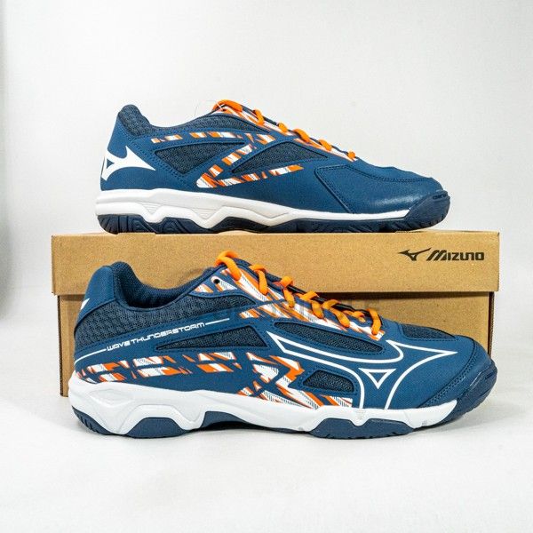 KING OF DRIBBLE Sepatu Volley Mizuno Wave Thunderstorm V1GA222121 Original