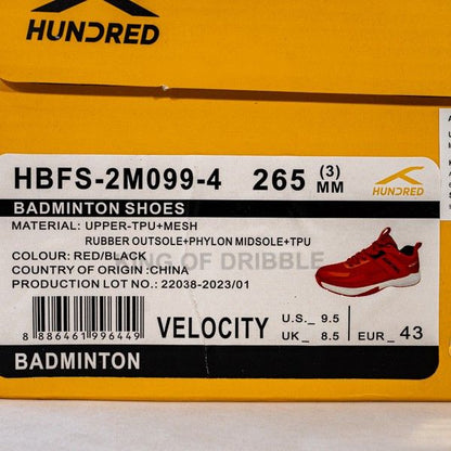 Sepatu Badminton/Bulu Tangkis Hundred Velocity HBFS-2M099-4 Original BNIB