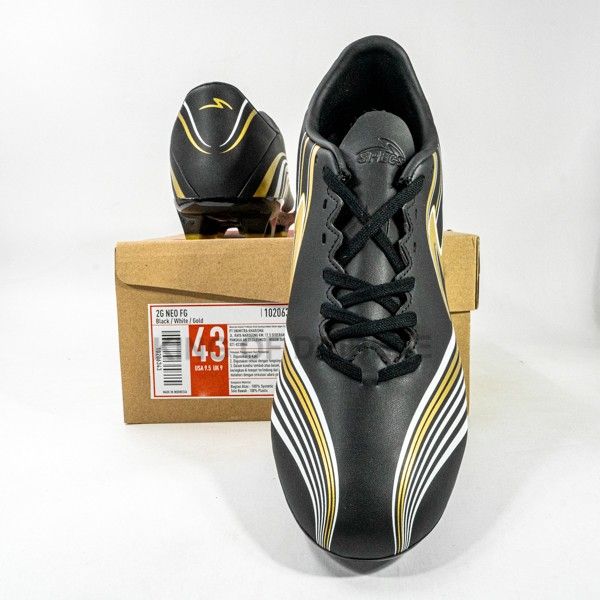 Sepatu Bola Specs 2G Neo FG Black White 102063 Original BNIB