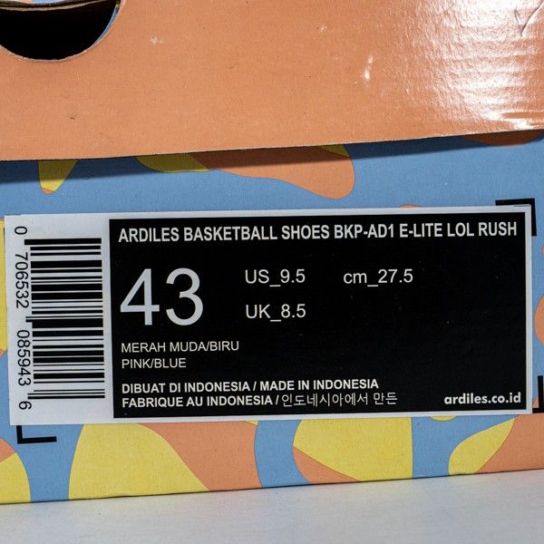 KING OF DRIBBLE Sepatu Basket Ardiles BKP-AD1 E-Lite Lol Rush 1 BKP-AD1ELITEMMB Original