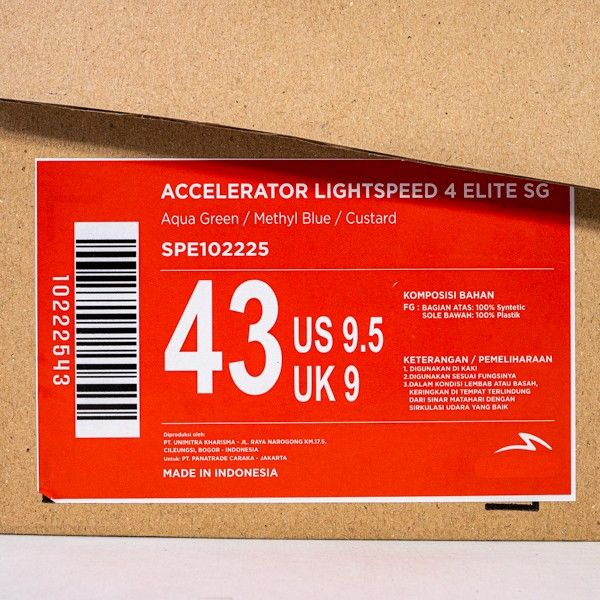 Sepatu Bola Specs Acc Lightspeed 4 Elite SG 102225 Original BNIB