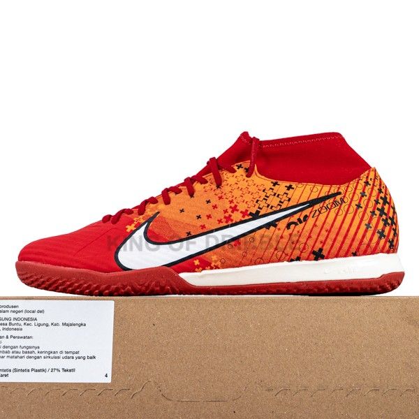 KING OF DRIBBLE Sepatu Futsal Nike Zoom Superfly 9 Academy MDS IC FD1163-600 Original - Gratis Sandal