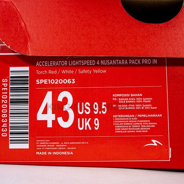 Sepatu Futsal Specs Acc Lightspeed 4 Nusantara Pack Pro IN 1020063 Original BNIB