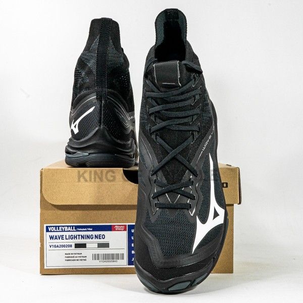 Sepatu Volley Mizuno Wave Lightning Neo Black V1GA200208 Original BNIB