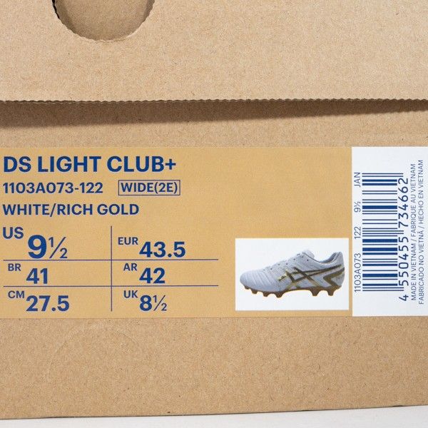 Sepatu Bola Asics Ds Light Club+ Wide 1103A073-122 Original BNIB