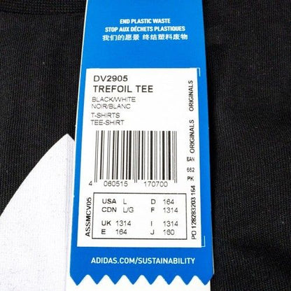 Kaos Anak Adidas Trifoil Tee Black White DV2905 Original BNWT