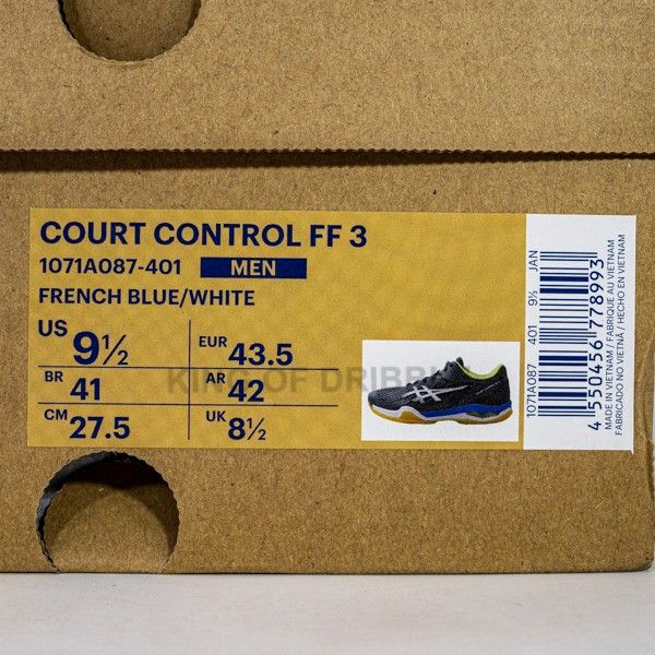 Sepatu Badminton/Bulu Tangkis Asics Court Control FF 3 1071A087-401 Original BNIB
