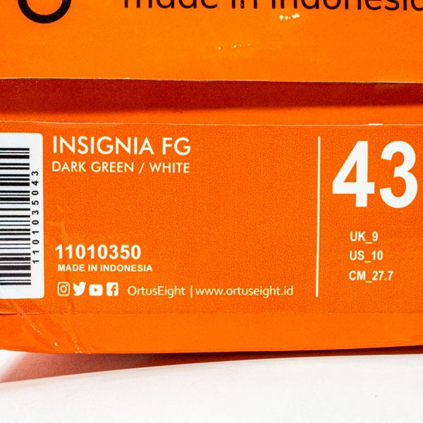 Sepatu Bola Ortuseight Insignia FG Dark Green 11010350 Original BNIB