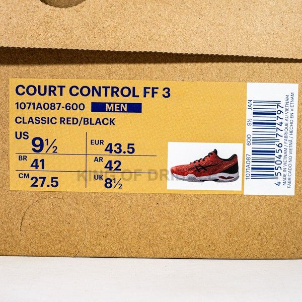 Sepatu Badminton/Bulu Tangkis Asics Court Control FF3 1071A087-600 Original BNIB