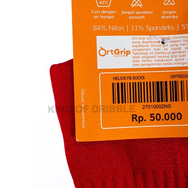 Kaos kaki Futsal/Bola Ortuseight Helios FB Sock Ortred White 27010002 Original BNWT