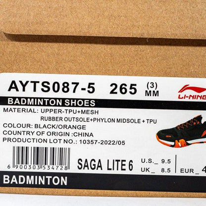 Sepatu Badminton/Bulu Tangkis Li-ning Saga Lite 6 AYTS087-5 Original BNIB