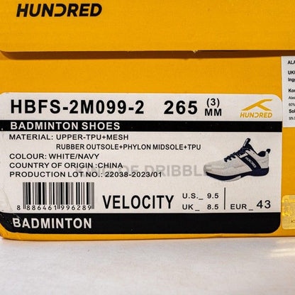 Sepatu Badminton/Bulu Tangkis Hundred Velocity HBFS-2M099-2 Original BNIB